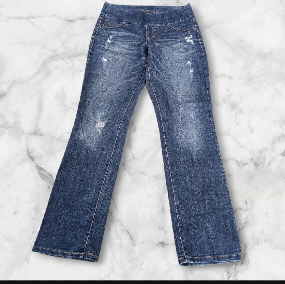Jag Jeans Women's  Distressed Bootcut Straight leg Denim SIZE :8